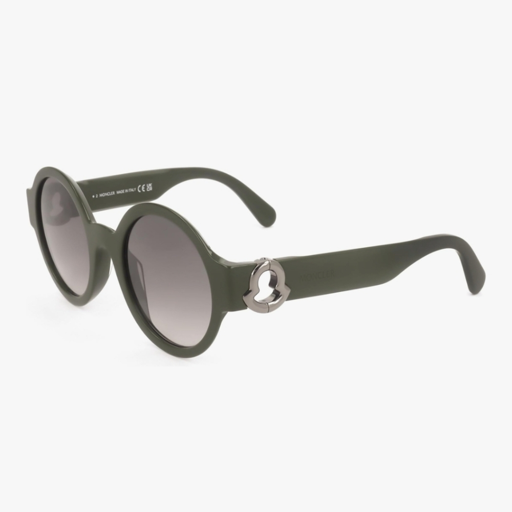 Moncler Stylish Green Cicrular Womens Sunglasses